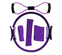 Ensemble d'anneaux de Pilates - Accessoire d'entraînement de bande de résistance | Cercle d'exercice compact et outil d'extension pour tonifier les muscles pendant la pratique du yoga ou la routine