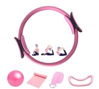 Ensemble d'anneaux de Pilates, kit essentiel de Pilates pour le fitness, pilates kit,anneau de support de ballon de yoga, anneau de cercle de Pilates pour équipement de fitness et d'exercice (violet)
