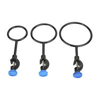 Ensemble d'anneaux de support en acier et fer, 3 pièces, anneau fermé de laboratoire, robuste, durable, revêtement noir, pour expériences de chimie, équipement de laboratoire, 60