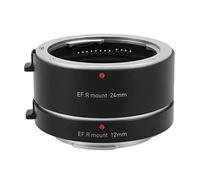 Ensemble d'anneaux de Tube d'extension Macro à Mise au Point Automatique, Anneau Adaptateur d'objectif d'extension Macro en métal 12 mm 24 mm pour objectifs d'appareil Photo sans