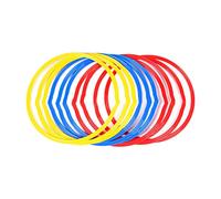 Ensemble D'anneaux De Vitesse De Sport 6 Pièces, Ensemble D'échelle De Cerceaux D'agilité, Anneaux De Football Pour L'entraînement, Compétences De Contrôle du Football, Boucle D'agilité, Défis De Parc