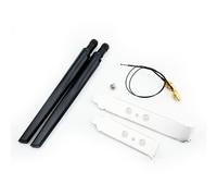 Ensemble d'antenne 2x6/10Dbi Intel AX210 carte Wifi 2.4GHz 5GHz touristes bande M.2 câble d'extension F4 successif vers RP-SMA WiFi pour adaptateur AX200 - Type 6DB Antenna Set