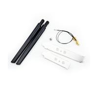 Ensemble d'antennes 2x6/10Dbi, carte Wifi Intel AX210 2.4GHz 5GHz, double bande M. MHF4, câble d'extension vers WiFi RP-SMA for adaptateur AX200(6DB Antenna Set)