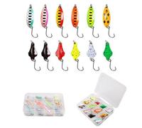 Ensemble D'appâts Colorés Pour La Pêche, Set D'accessoires Pour Attraper Des Poissons, Matériel Pour Pêcher, 12 Pièces