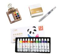 Ensemble d'aquarelle de Poche, 2025 Nouveau TOBIOS Trave Travel SETROLOR, Portable PEINTABLE PEETH Palette Kit avec peintures à Eau Multiples
