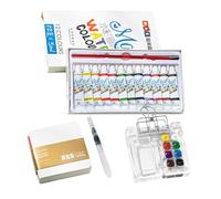 Ensemble d'aquarelle de poche - Ensemble de peinture aquarelle de voyage, palette de peinture aquarelle, ensemble de voyage aquarelle portable, kits de croquis d'extérieur pour homme