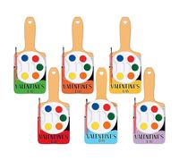 Ensemble d'aquarelle de voyage avec pinceau pour Saint-Valentin, fournitures de bricolage, kit de peinture à l'eau pour fête, pour couple, femme, école, salle de classe, maison, bureau