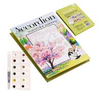 Ensemble d'aquarelle - Marqueurs pliables, fournitures de dessin, peinture à l'eau pour adultes pour artistes débutants, accessoire d'art créatif, kit de peinture portable, outil artistique coloré