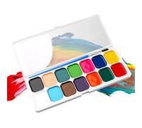 Ensemble d'aquarelle pour - Plateau de peinture portable, collection de pigments vibrants, fournitures artistiques | Lavablepigmentcreationbundle offrant des tons riches, un nettoyage facile