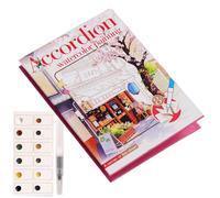 Ensemble d'aquarelles, matériaux et outils pour dessiner et colorier - Ensemble d'aquarelles portables | Pour débutants, artistes adultes bricolage quotidien maison et classe scolaire