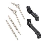 Ensemble d'arbres de Transmission CVD pour Voiture RC, pièces de Rechange Avant et arrière en Acier Robuste pour Traxxas TRX4M 1 18, kit d'accessoires pour véhicule télécommandé (Argent)