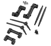 Ensemble d'arbres d'entraînement CVD pour Voiture RC Kit CVD Avant arrière Haute Performance avec Arbres d'entraînement pour Traxxas TRX4M 1 18 échelle véhicule télécommandé (Noire)