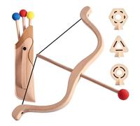 Ensemble d'arc et de flèches pour Enfants Arc et flèches en Bois Ensemble de tir à l' pour Enfants d'intérieur 'extérieur Comprend 3 3 cibles pour, garçons Filles
