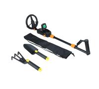 Ensemble d'archéologue junior détecteurs de métaux avec pelle râteaux et sac de rangement portable, dispositif de recherche de trésors pour enfants, sensibilité réglable, détecteurs de métaux