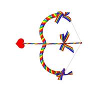 Ensemble d'arcs et de flèches en forme de cœur - Accessoires de photographie pour enfants et adultes - Cadeau de Saint-Valentin et de fête - Accessoires d'Halloween