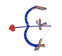Ensemble d'arcs et de flèches en forme de cœur - Accessoires de photographie pour enfants et adultes - Cadeau de Saint-Valentin et de fête - Accessoires d'Halloween