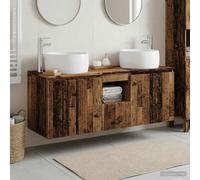 Ensemble d'armoire de salle de bain 3 pc Bois d'ingénierie Rangement vidaXL vida