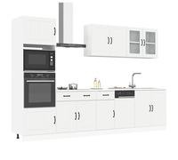 vidaXL Ensemble d'armoires de cuisine Kalmar 7 pièces blanc bois d'ingénierie