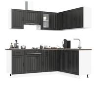 Ensemble d'armoires de cuisine 11 pcs Lucca bois d'ingénierie vidaXL