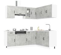 Ensemble d'armoires de cuisine 11 pcs Lucca bois d'ingénierie vidaXL
