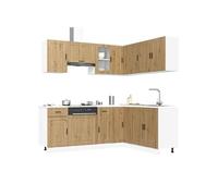 Ensemble d'armoires de cuisine 11 pcs Porto bois d'ingénierie, ensemble d'armoires, étagère de rangement, placard, 3314970