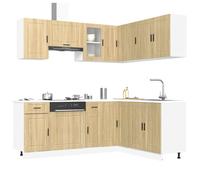 Ensemble d'armoires de cuisine 11 pcs Porto bois d'ingénierie vidaXL