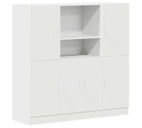 Ensemble d'armoires de cuisine - vidaxl - Blanc - Bois d'ingénierie - 133x41,5x131,5 cm - 3 pièces