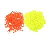 Ensemble D'arrêts de Bobber, 300 Bouchons de Pêche en Silicone, Fixation Solide pour la Pêche à la Ligne, Excellente Expérience Utilisateur, 100 Oranges et 200 Jaunes