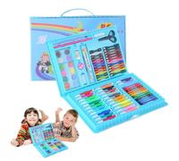 Ensemble d'art à deux fois double face - Ensemble d'art de coloriage pour | 86 pièces Kit de dessin d'art à colorier | Dessin Art Box avec pastels à l'huile Castoli | Marqueurs colorés pinceau