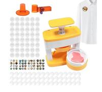 Ensemble D'artisanat De Presse À Boutons Pour - Outil De Fabrication De 55 Mm, Poinçon Circulaire Inclus, Mécanisme Stable, Production De Boutons Précise, Appareil Manuel Compact, Artisanat Cr