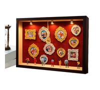 Ensemble d'artisanat lumineux à collectionner - Figurines miniatures en kit de musée | Décoration de maison de boîte de pièce de bricolage 3D, projet de passe-temps créatif pour adultes adolescents, o