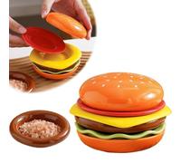 Ensemble d'assiettes à hamburger, en forme de hamburger, empilables, en céramique, dessert, pour anniversaire