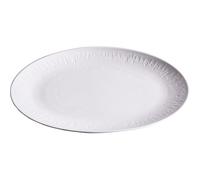 Ensemble d'assiettes en céramique, Ceramic Dinner Plate Oval Stackable For Fish Steamed Dishes Household Restaurant Hotel(S)