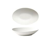 Ensemble d'assiettes en céramique, Ceramic Oval Deep Stackable Dinner Plate Multicolor 9in-11in(A,11in)