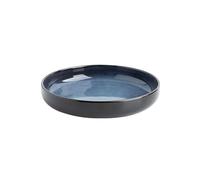 Ensemble d'assiettes en céramique, Deep Dish Ceramic Dinner Plate Round Stackable 8.25 inches(C)