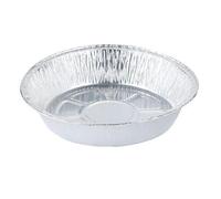 Ensemble d'assiettes rondes jetables en aluminium, disponibles en plusieurs lots. Barquettes et plats en aluminium pour la cuisson, la pâtisserie et la conservation des aliments. (7 pouces)