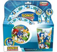 SET DE TABLE POUR ENFANTS 5 PIÈCES. ASSIETTE, BOL, VERRE 260ML ET COUVERTS. SANS BISPHÉNOL A ET COMPATIBLE AVEC LE MICRO-ONDES. | SONIC