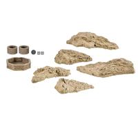 Ensemble D'Assortiment De Détails En Pierre Réelle HO/OO Gauge Kit Vollmer 48270