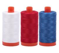 Ensemble d'Aurifil 50 WT fils de coton égyptien, grande 1 300,3 m, bobines, avec et sans Aurifil vide Filetage Coque 12 Capacité de bobine, 2021 2250 2730, 3 Spool Bundles