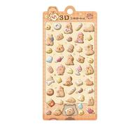 Ensemble D'autocollants 3D Gonflés - Autocollants 3D, 2 Paquets D'autocollants Pour Petits Animaux, Décalcomanies Décoratives Capybara | Petits Autocollants Pour, Filles, Adolescentes, Cadeaux