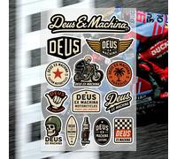 Ensemble d'autocollants D-Deus ex M-Machina, autocollants imprimés et découpés de haute qualité, autocollant pour moto Vert armée