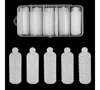 Ensemble D'autocollants En Forme 'ongles Doubles En Silicone 60 Pièces Ensemble 'autocollants De Manucure Pour La Construction 'extensions Pour Débutants