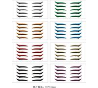 Ensemble D'autocollants Eyeliner À Paillettes, 10 Paires, Double Ligne, Étanche, Patch Pour Les Paupières, Réutilisable, Auto-Adhésif, Maquillage, Beauté