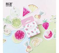 Ensemble D'autocollants Fruits Sains, Étiquette Scrapbooking, Papeterie Décorative, Pour Album Journal Intime, Diy Bricolage