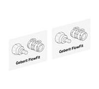 Ensemble d'autocollants Geberit pour boîtier Geberit FlowFit 972280001 commande. avec des transitions vers des systèmes tiers
