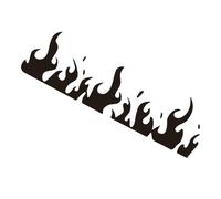 Ensemble d'autocollants graphiques de flamme - Autocollant de voiture, emballage de casque | Autocollants de flamme en vinyle résistants aux inconvénients résistants à l'eau avec un adhésif puissant
