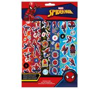 Ensemble d'autocollants Kids Licensing Marvel Spiderman Bleu 21x29,5 cm
