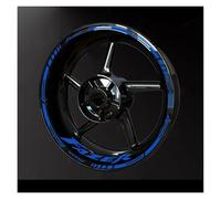 Ensemble D'autocollants Réfléchissants À Rayures Roues Moto Autocollants Jante Imperméables pour Yamaha pour Fazer 2017 2018 2019 2020 2021 2022(Color 2)