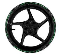 Ensemble D'autocollants Réfléchissants Rayures pour Roues Moto 17 Pouces Autocollants Jante Imperméables pour Suzuki GSR 400 600 750