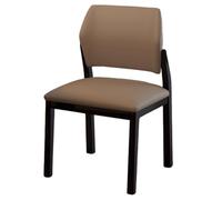 Ensemble de 1/2/4 chaises de salle à manger rétro en simili cuir du milieu du siècle, chaise de banquet moderne, sièges rembourrés, cuisine et salle à manger adaptées, café de ferme(Brown,1PCS)